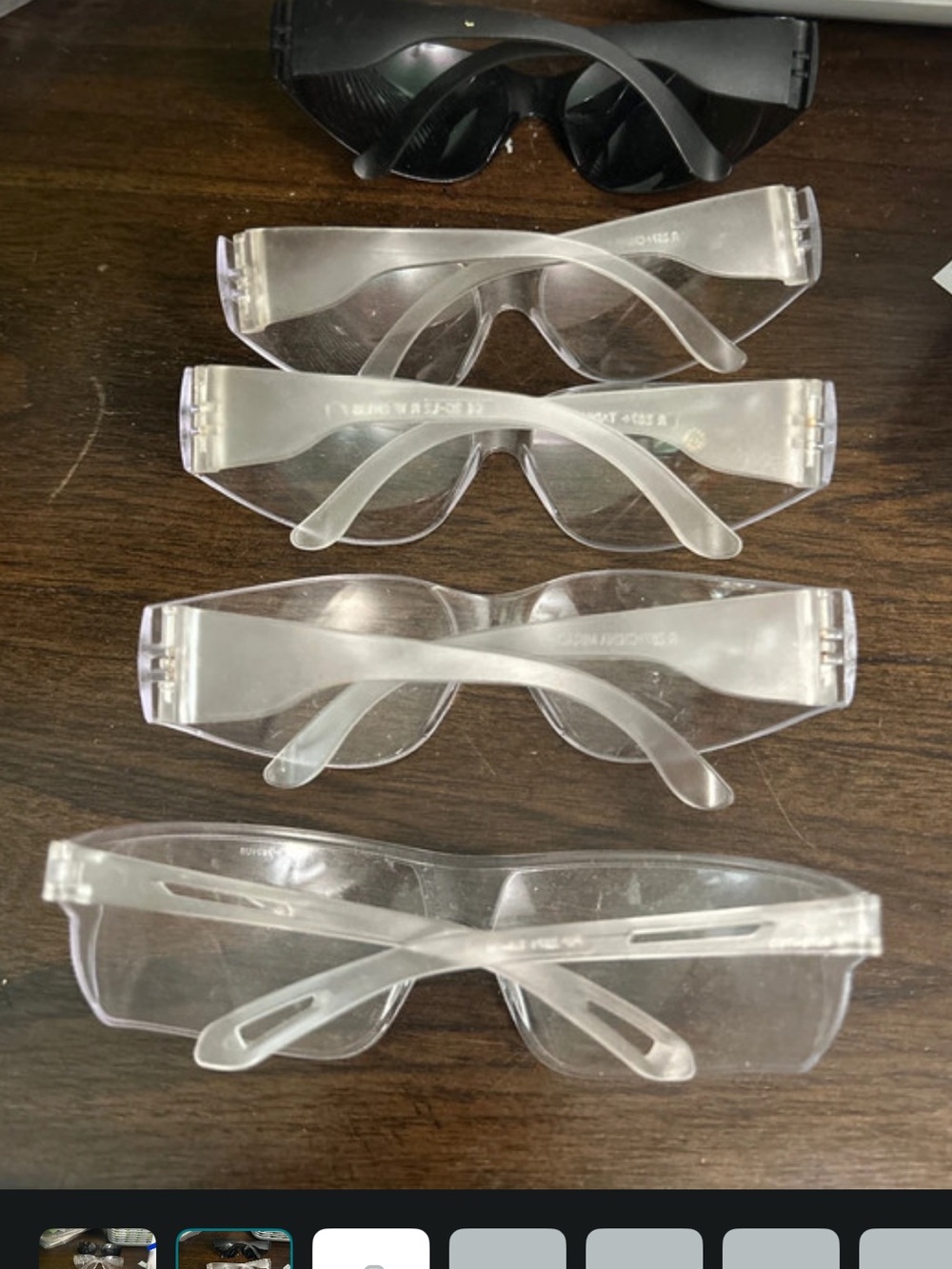 Clear And Tinted Protective Safety Glasses - Lot of 5